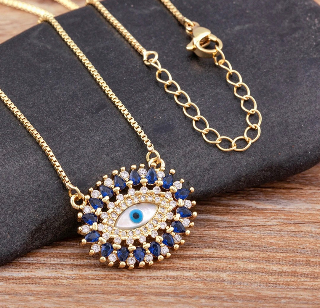 Exquisite Evil Eye Protection Pendant Necklace
