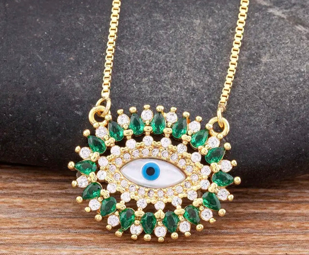 Exquisite Evil Eye Protection Pendant Necklace