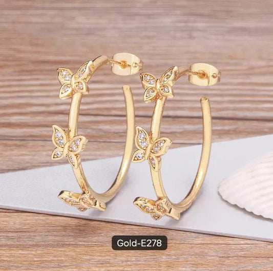 Luxury Women Copper earrings ,exquisite gift