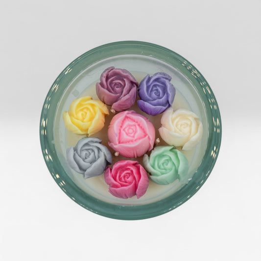 Colorful Spring Handcrafted Tulip Candle – 100% Natural Soy Wax
