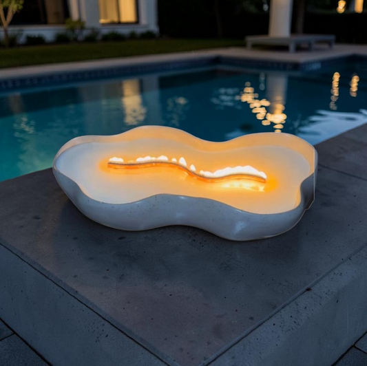 Serpentine Wick Candle in Handcrafted Vessel