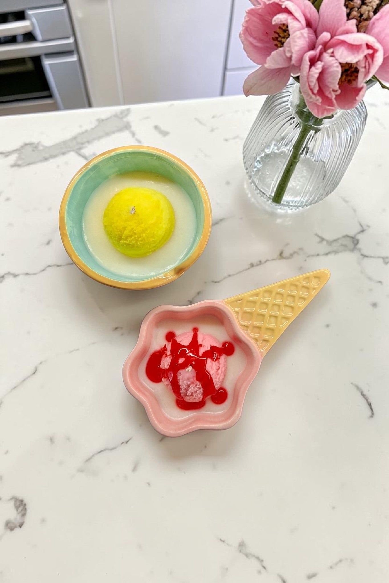2-in-1 Ice Cream Dessert Candle Set