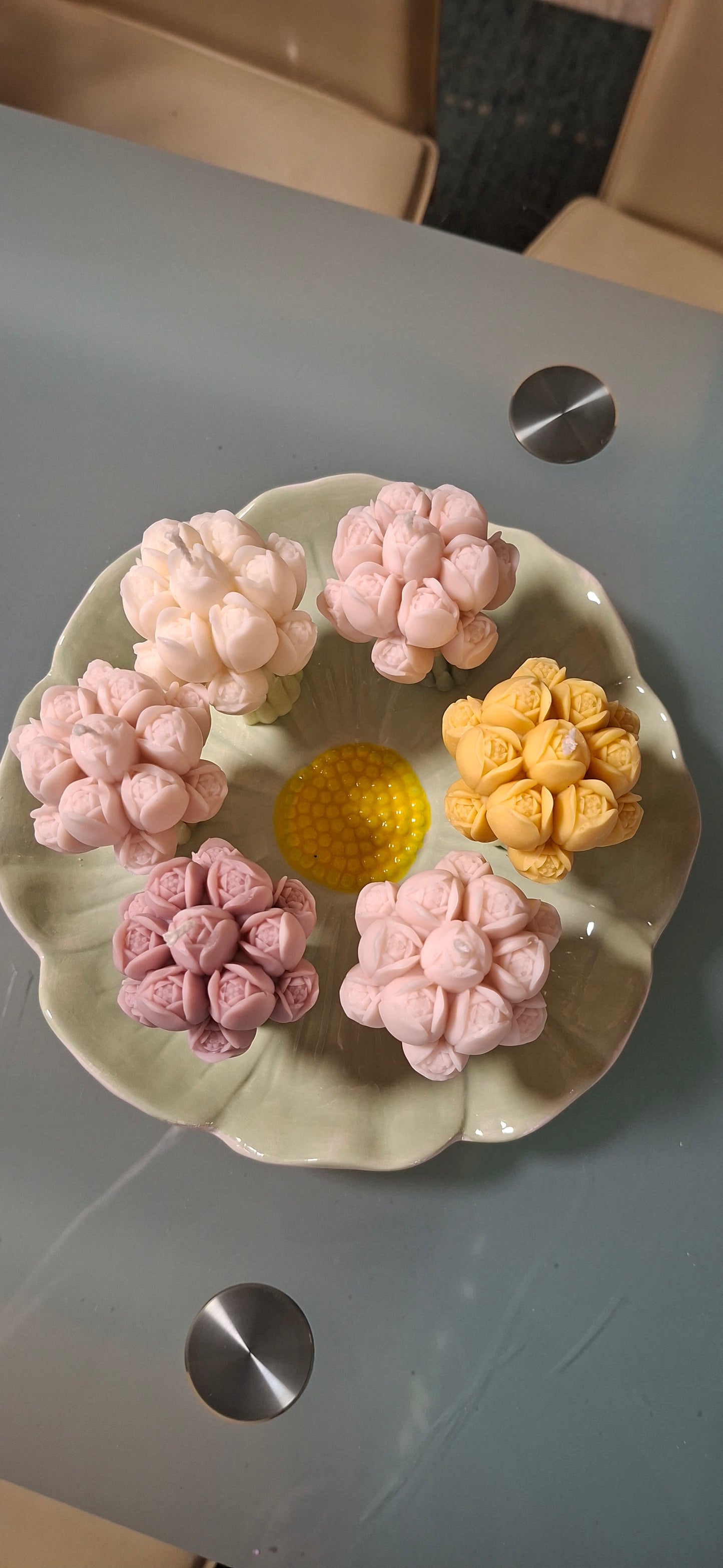 Tulip Bouquet Jar Candle- Choose your color